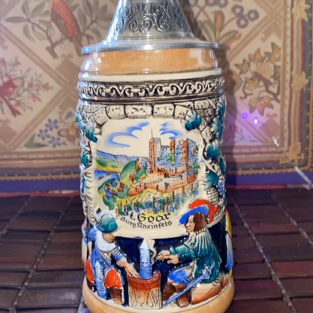 Authentic St. Goar BurgRheinfels Beer Stein, limited edition #2 of 3000